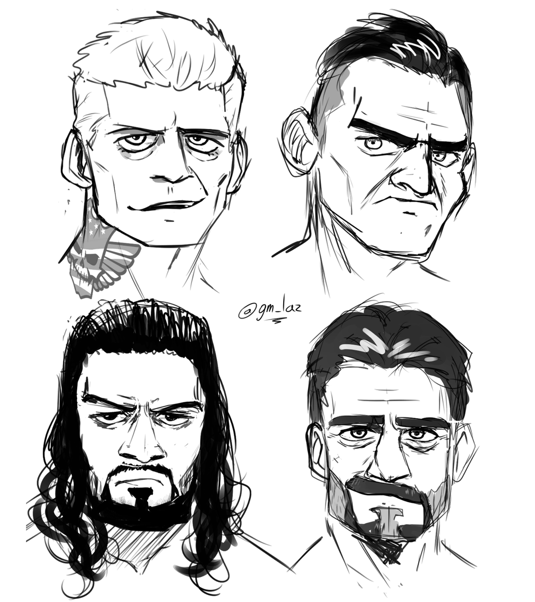 Doodles 
Im trying to get better at doing males 
The first one definitely my favorite