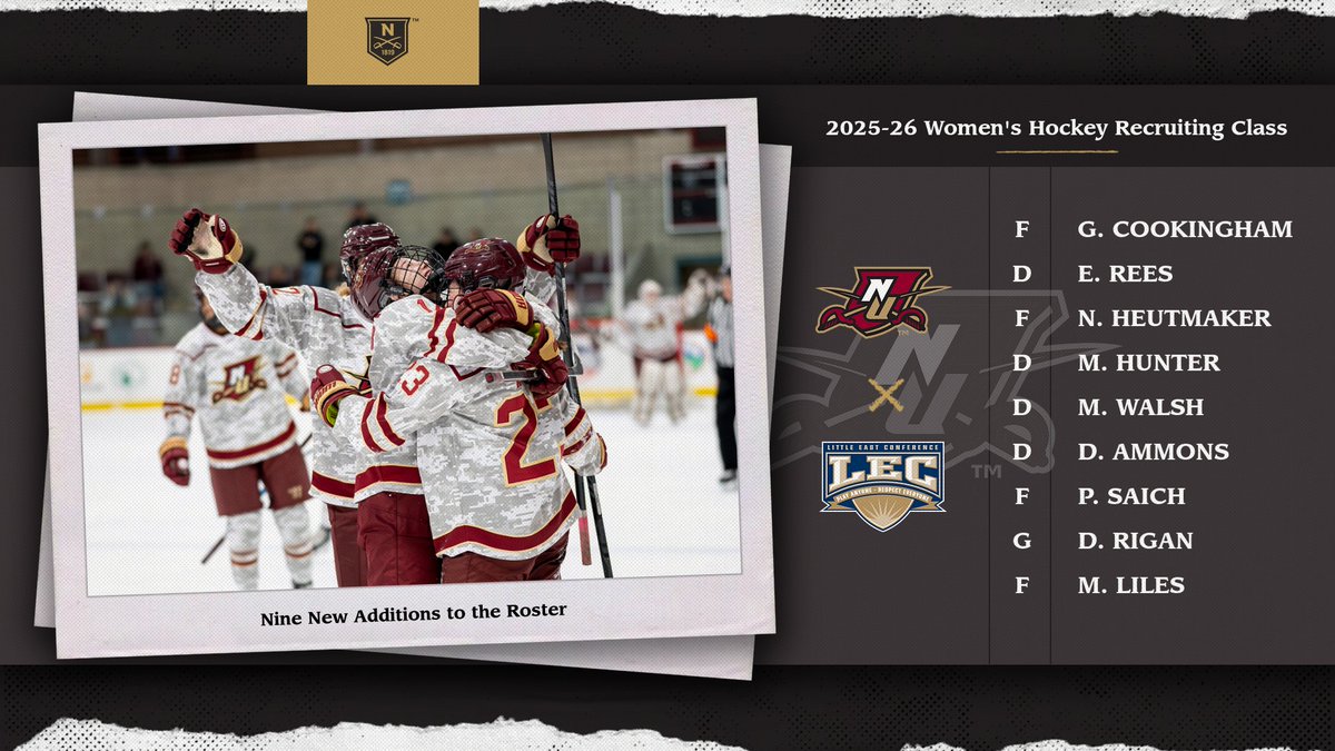 Norwich Cadets (@norwichcadets) on Twitter photo WELCOME TO THE HILL!!!! Ahead of Justin Simpson's first season as Head Coach of <a href="/norwich_whockey/">Norwich W Hockey</a> , the Cadets will welcome 9 newcomers ahead of the 2025-26 season. #RollWick #d3hky
STORY: bit.ly/3G8VFIV WELCOME TO THE HILL!!!! Ahead of Justin Simpson's first season as Head Coach of <a href="/norwich_whockey/">Norwich W Hockey</a> , the Cadets will welcome 9 newcomers ahead of the 2025-26 season. #RollWick #d3hky
STORY: bit.ly/3G8VFIV