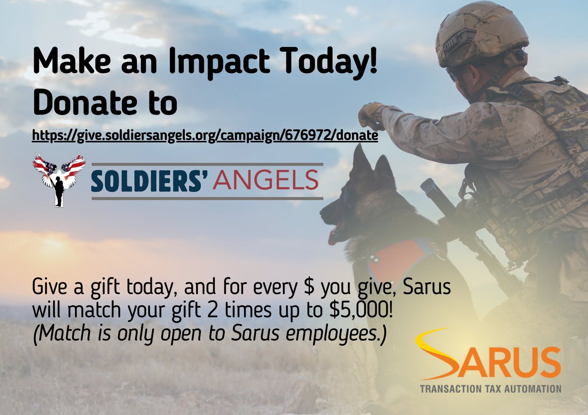 SarusInc's tweet photo. Be a beacon of hope—your contribution fuels our mission and will make a lasting impact on service members, veterans, and their families facing hardship. Click https://t.co/Xrer2SCoKB to support.
 #GivingBack #SoldiersAngels #ServiceMatters #SarusInc 
@soldiersangels @SarusInc https://t.co/w2Y7CjhJpS