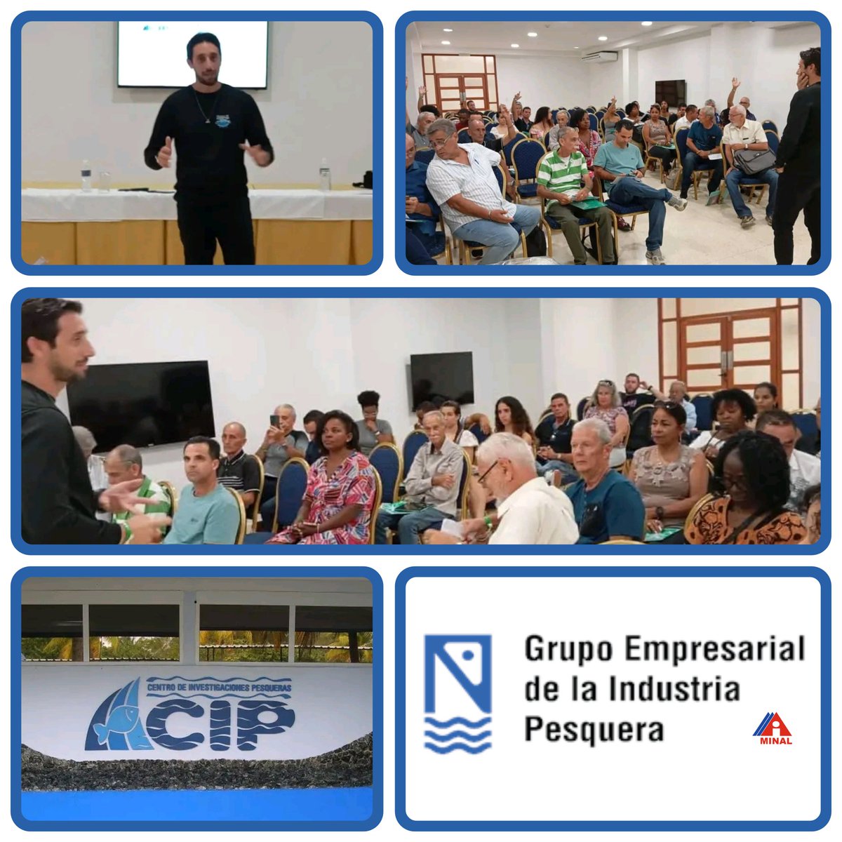 Ya es una realidad el Taller Nacional de Langosta desde el Centro de Investigaciones Pesqueras <a href="/CentroPesqueras/">Centro_Investigaciones_Pesqueras</a>, le deseamos éxitos. #PescaXCuba 
Pesca sostenible y responsable. También desde ésta acción nacional #LaLuchaNoHaCesado 
<a href="/garcia_legon/">Carlos García Legón</a> <a href="/Ines05690752/">Inés Directora de Comunicación EPISAN</a> <a href="/AlbertoLopezcu/">Alberto López Díaz</a>