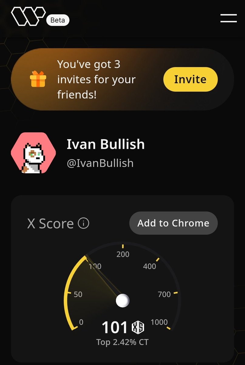 Ivan Bullish (@ivanbullish) on Twitter photo One of the few platforms that actually rewards real onchain influence is <a href="/wallchain_xyz/">Wallchain Quacks</a>.
I’ve got 3 invite codes left, it’s strictly invite-only.
Are you ready to earn for your impact?
DM me for invite code! One of the few platforms that actually rewards real onchain influence is <a href="/wallchain_xyz/">Wallchain Quacks</a>.
I’ve got 3 invite codes left, it’s strictly invite-only.
Are you ready to earn for your impact?
DM me for invite code!