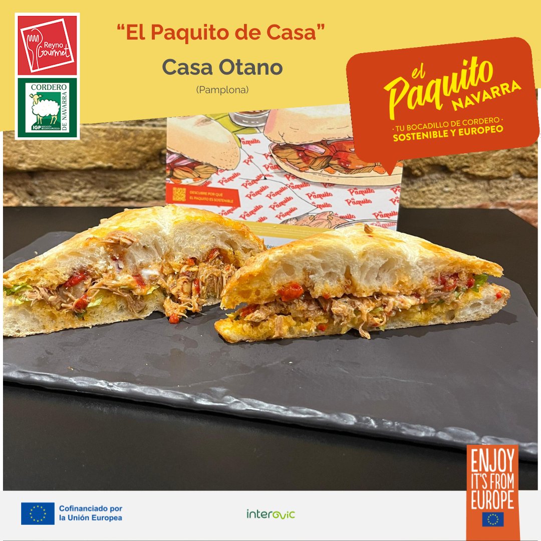 Cordero de Navarra (@corderonavarra) on Twitter photo 🥖 "Ruta del Paquito" de <a href="/interovic/">@Interovic</a> con IGP Cordero de Navarra - <a href="/Reyno_Gourmet/">Reyno Gourmet</a>
¡Hasta el día 30 de junio!
🍽 Casa Otano
"El Paquito de Casa"
(C/ San Nicolás. Pamplona) 🥖 "Ruta del Paquito" de <a href="/interovic/">@Interovic</a> con IGP Cordero de Navarra - <a href="/Reyno_Gourmet/">Reyno Gourmet</a>
¡Hasta el día 30 de junio!
🍽 Casa Otano
"El Paquito de Casa"
(C/ San Nicolás. Pamplona)