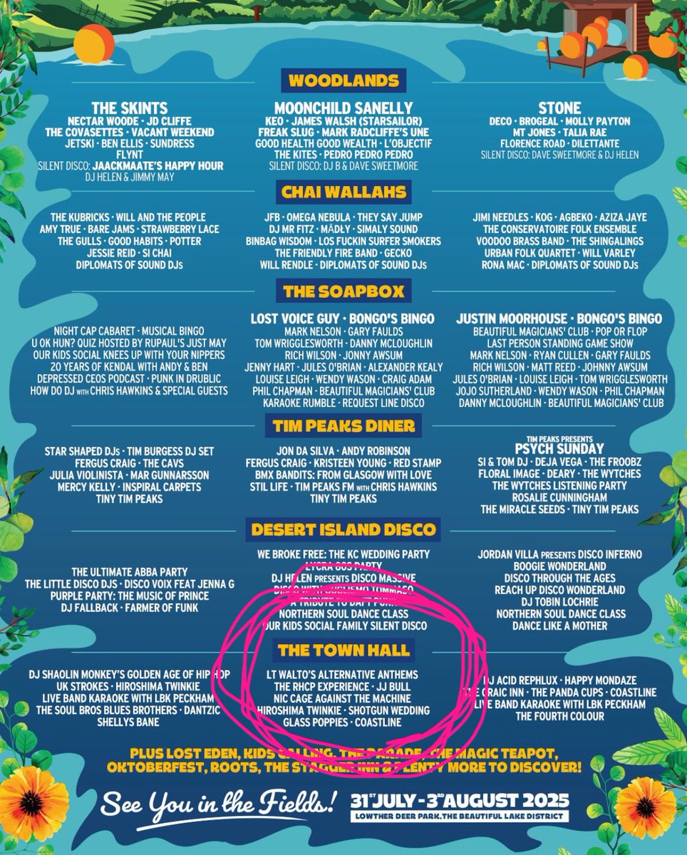 More exciting news… that I think is very cool… 

I’m on a festival band list for the first time ever. I’ve been playing in bands since I was 15. Turns out they were all holding me back 

If you’re going to Kendal Calling come see the best to ever do it LIVE