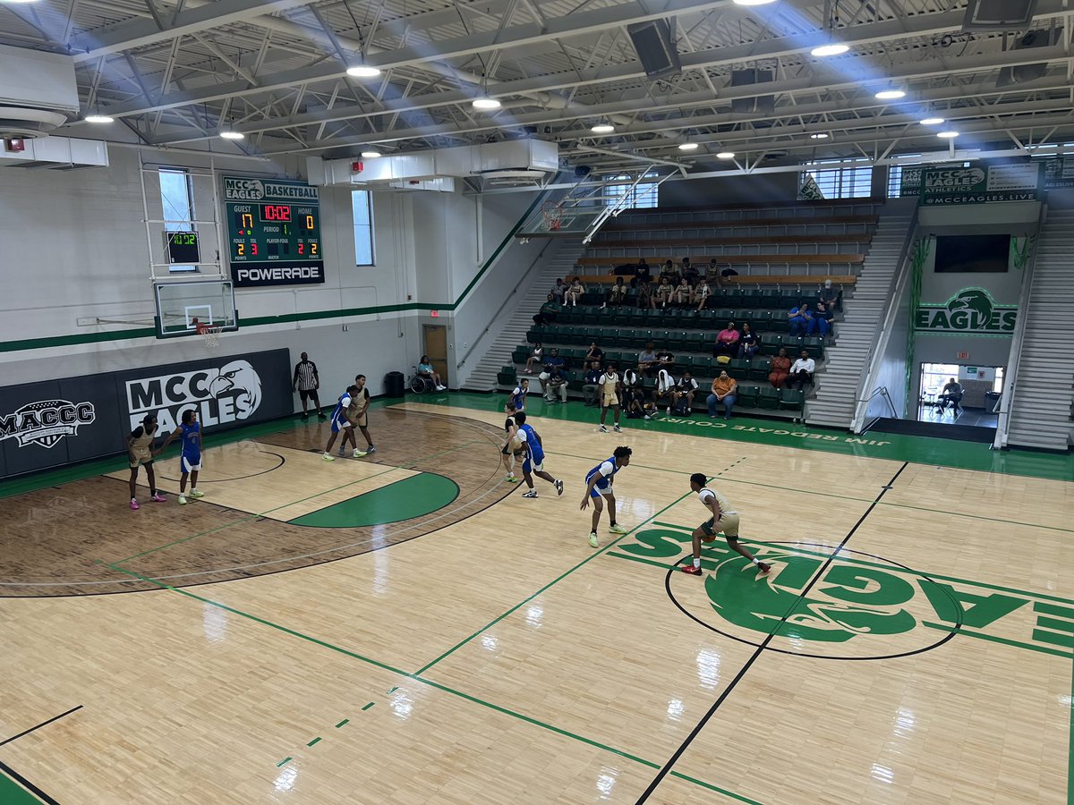 Game 4 Quitman vs. West Jones underway. 
Meridian CC Men’s Basketball Team Camp