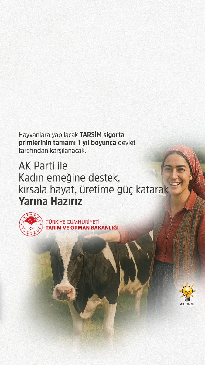 Türkiye Yüzyılı’nda milyonlarca emeğimizden biri olan Kırsalda Bereket, Hayvancılığa Destek Projemiz ile #YarınaHazırız