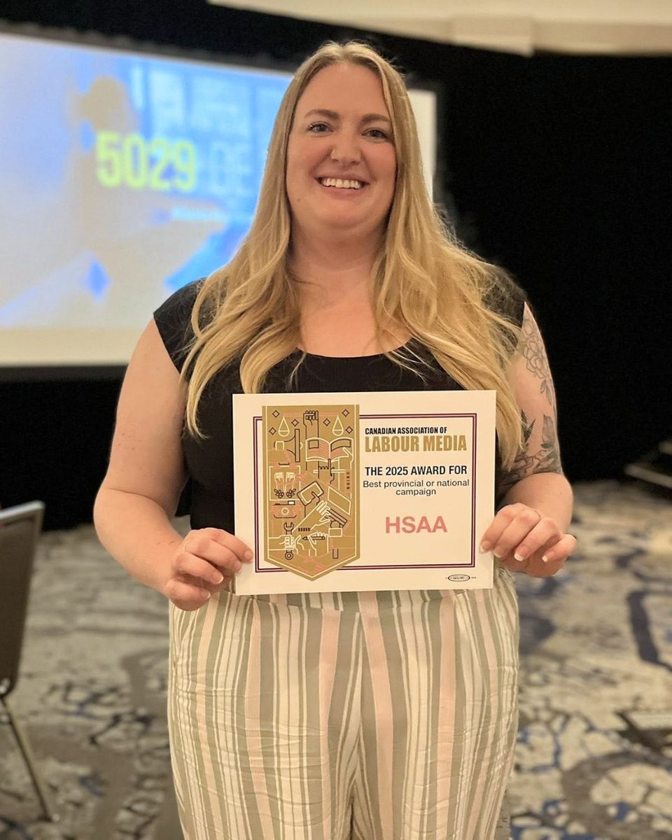 CanLabourMedia's tweet image. Thanks to their Addictions Care is Health Care video, @HSAAlberta has won the Best Provincial or National Campaign Award!

Watch now: youtube.com/watch?v=7key2P…