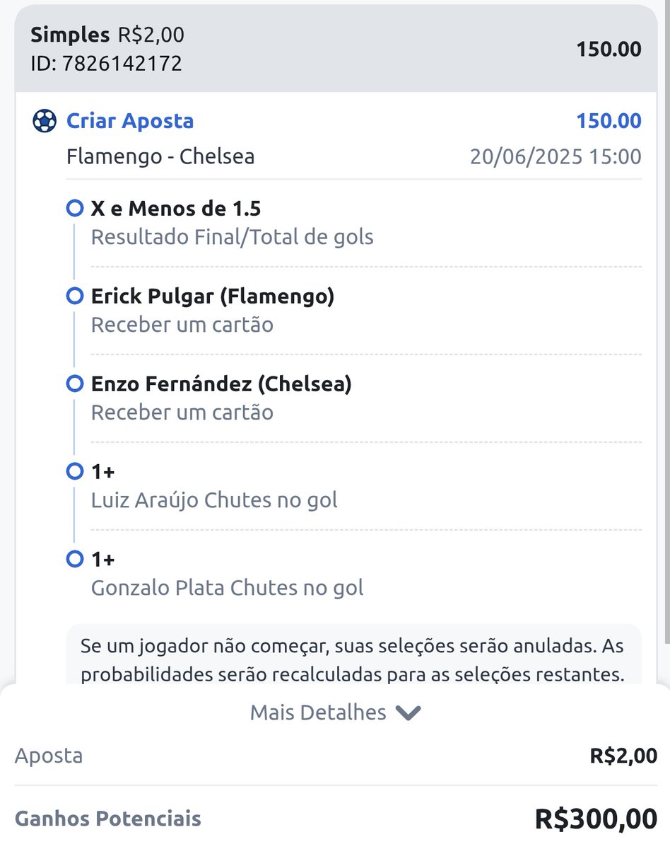 Será que vai dar bom?

Flamengo x Chelsea