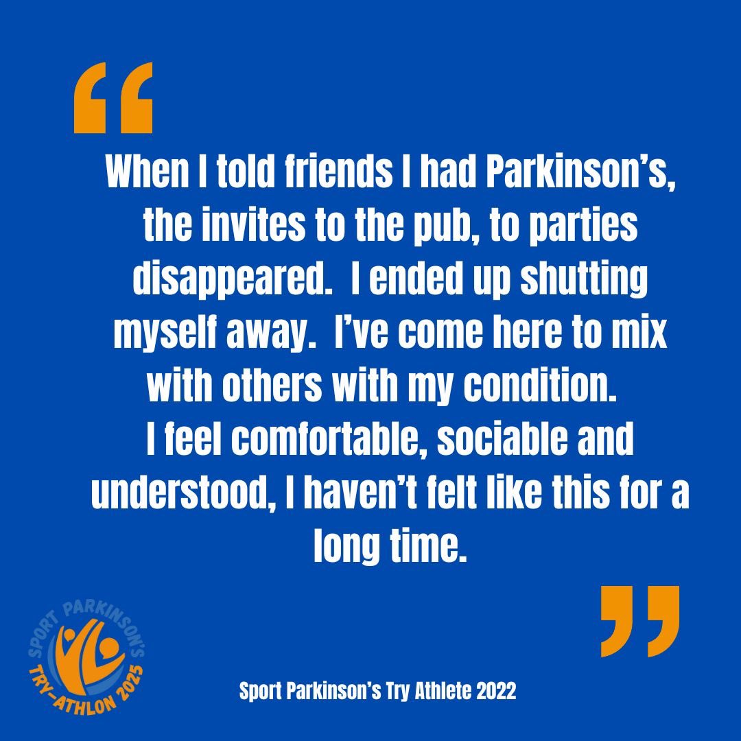 If you’re undecided as to whether you should attend our Try-Athlon on Sunday, this testimonial may just make up your mind! 

For tickets press here: 
sportparkinsons.com/try-athlon-2025