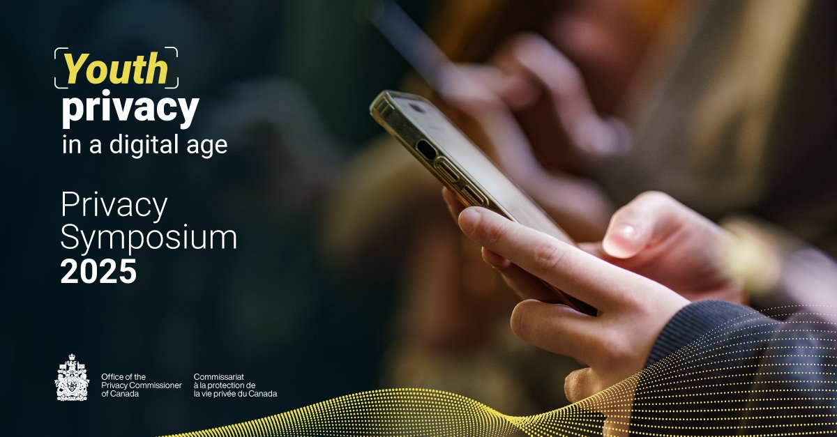 PrivacyPrivee's tweet image. Privacy Commissioner of Canada hosts international symposium on youth privacy in a digital age; launches Youth Advisory Council. priv.gc.ca/en/opc-news/ne…
#YouthPrivacy #OPCsymposium
