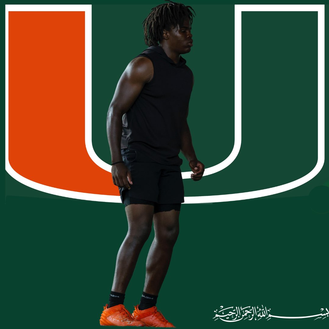 F A R U Q! “zillah” MUHAMMAD (@faruqzillah) on Twitter photo 🎺APDTA📰... GOD NEVER FAILS me if I do my part and I am grateful!!!
After a great camp and visit,
The University of Miami saw and approved!!! Thank you <a href="/CoachWillHarris/">Will Harris</a> and the University of Miami coaching staff for believing in me. SCHOLARSHIP OFFERED 🟢🟠 #GoCanes #superman 🎺APDTA📰... GOD NEVER FAILS me if I do my part and I am grateful!!!
After a great camp and visit,
The University of Miami saw and approved!!! Thank you <a href="/CoachWillHarris/">Will Harris</a> and the University of Miami coaching staff for believing in me. SCHOLARSHIP OFFERED 🟢🟠 #GoCanes #superman