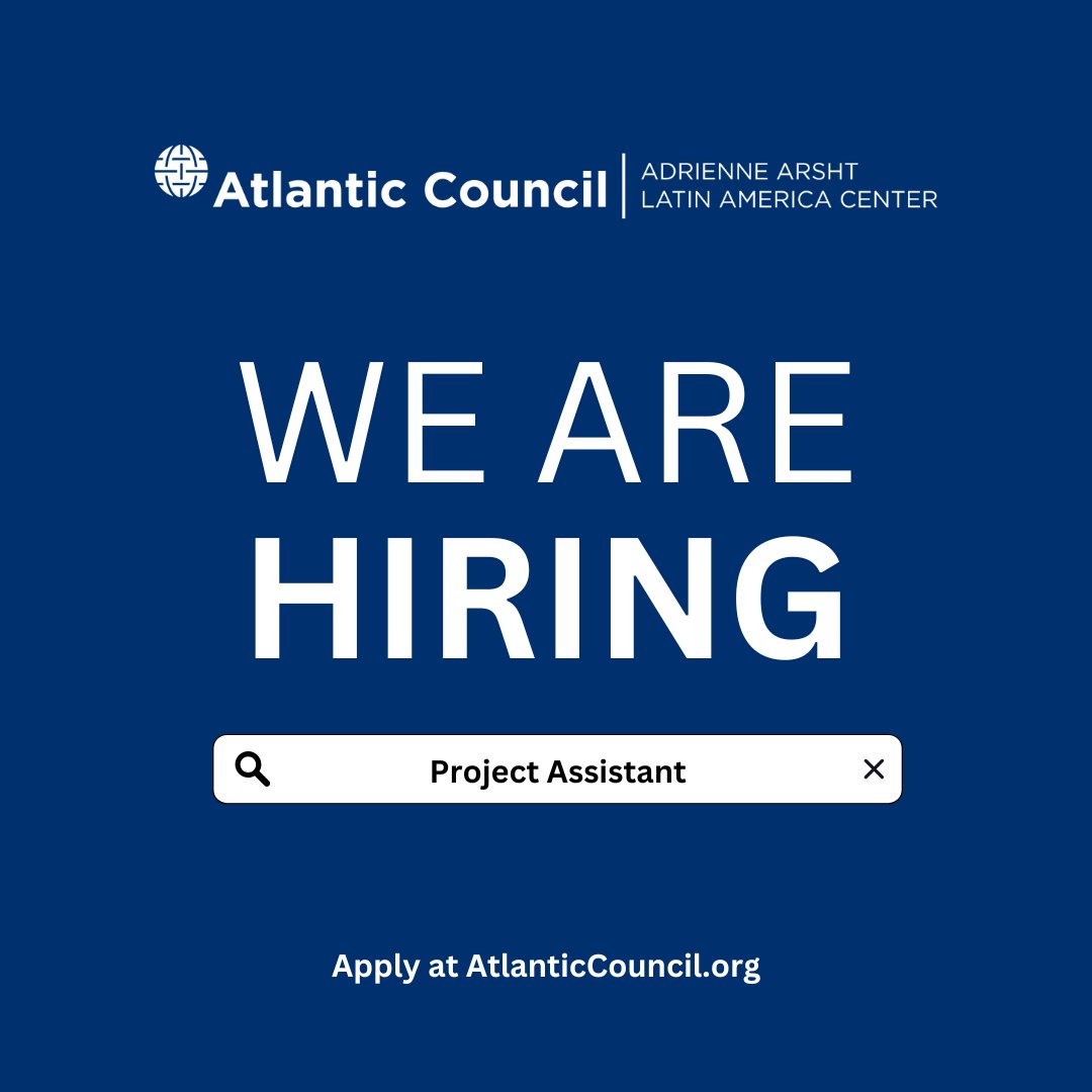 We’re hiring a Project Assistant to join our Latin America team in DC. If you’re highly organized, detail-oriented, and interested in issues like Venezuela and regional diplomacy, apply now. Calendar coordination and event planning included. #ACLatAm #ACCaribbean Apply: