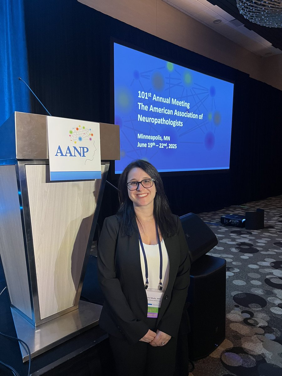 Jared T. Ahrendsen MD, PhD (AP/NP/FP) (@jaredahrendsen) on Twitter photo I am SO PROUD of rising <a href="/NU_Pathology/">Northwestern Pathology</a> #neuropath fellow Dr Rachel Multz for expertly delivering a fantastic platform presentation at #aanp2025. She is a superstar in the making 🤩🧠🔬 I am SO PROUD of rising <a href="/NU_Pathology/">Northwestern Pathology</a> #neuropath fellow Dr Rachel Multz for expertly delivering a fantastic platform presentation at #aanp2025. She is a superstar in the making 🤩🧠🔬