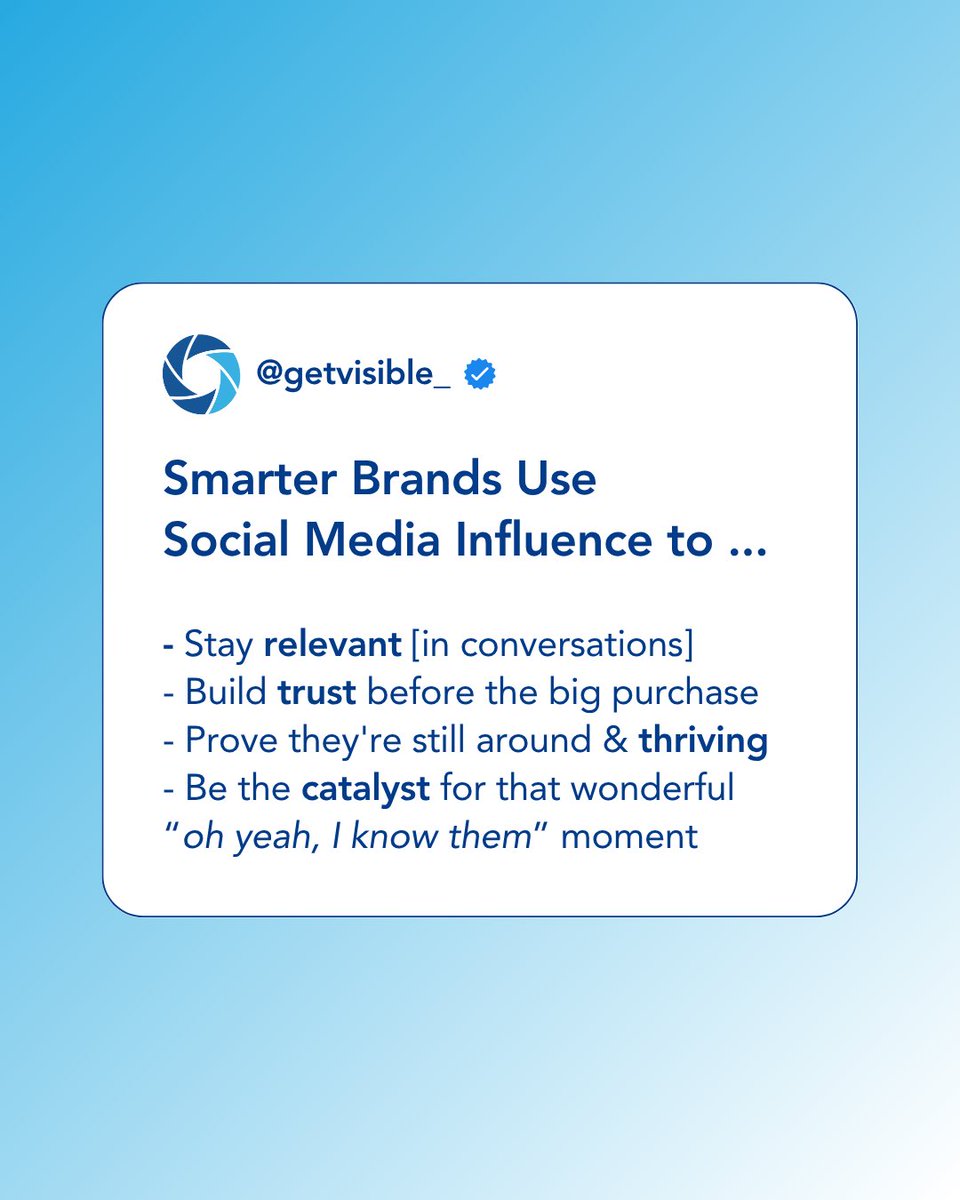 GetVisibleMktg's tweet photo. Everyone wants to see dollar signs from day one, but social media isn't a vending machine where you drop in content and sales fall out.

Sometimes the win isn't a sale. Sometimes it's just not being forgotten. https://t.co/FNCPe8tdjS