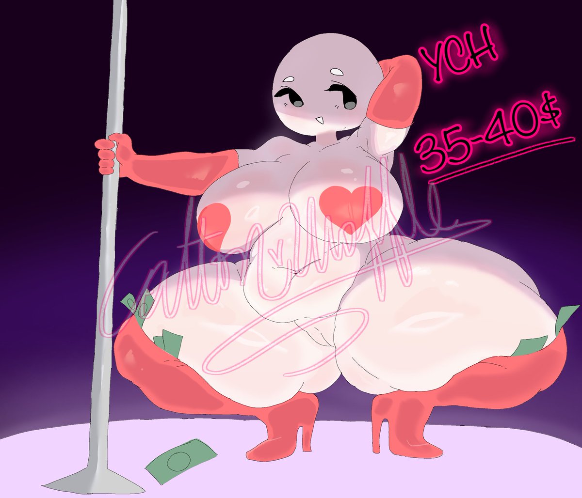 Hi, I have another one for you :D If you're interested, you can talk to me on Discord and Twitter.

#YCH #comission