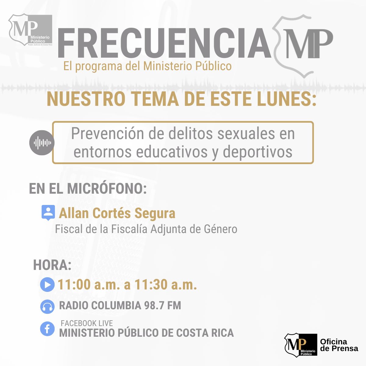 Nuestro tema de hoy, en #FrecuenciaMP 📻👇: