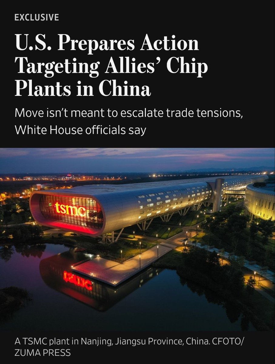 jukan05's tweet image. U.S. Prepares Measures Targeting Allies' Semiconductor Fabs in China

- Jeffrey Kessler, the export control chief at the U.S. Department of Commerce, has reportedly notified major global semiconductor companies, including Samsung Electronics, SK Hynix, and TSMC, that the "Blanket…