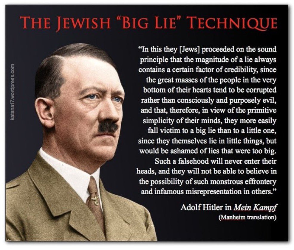 Jews telling big lies… surprise surprise..