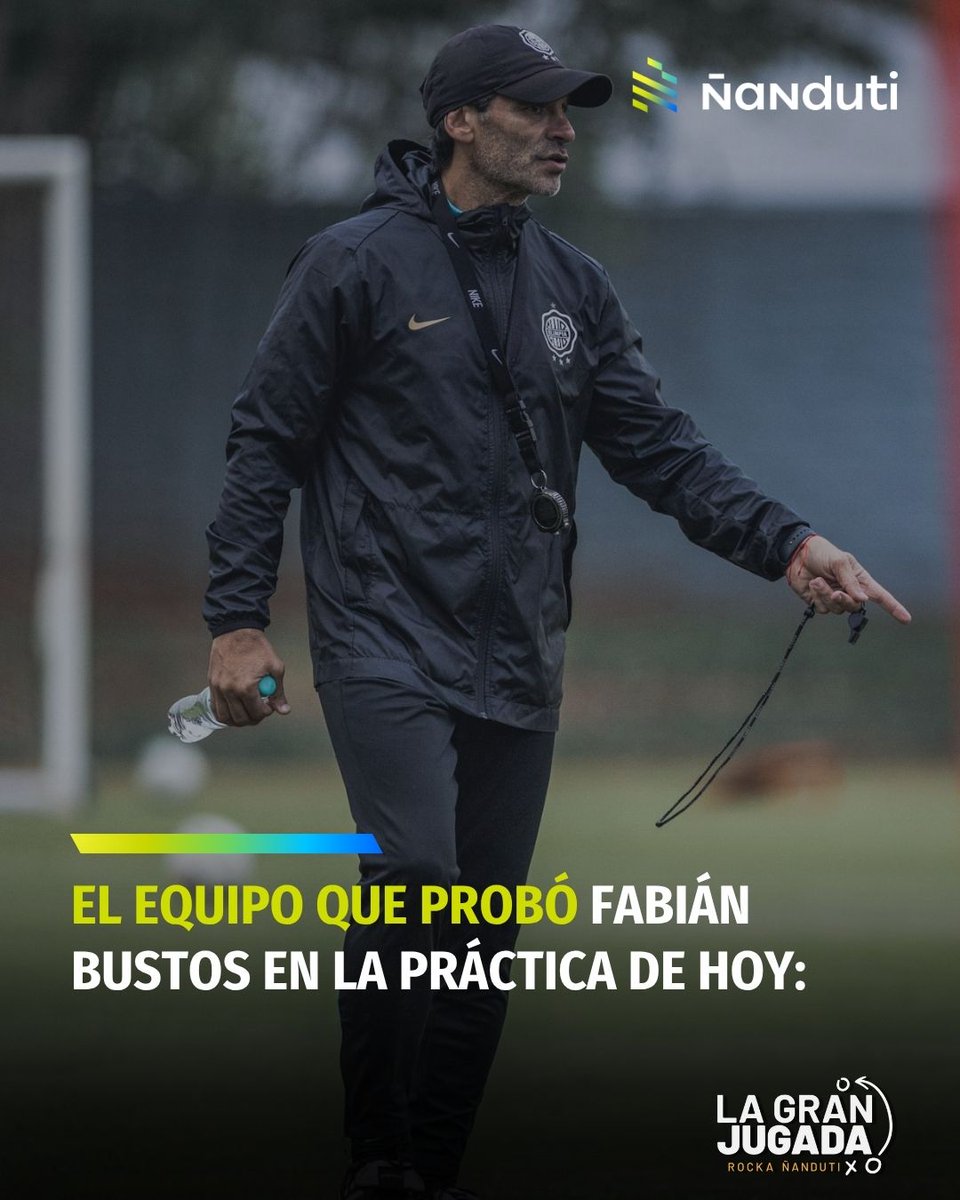 Radio Ñandutí (@nanduti) on Twitter photo #Olimpia | El equipo que probó Fabián Bustos en la práctica de hoy:
🥅 En el arco Gastón Olveira🧤, Fabricio Baruja lateral derecho (juvenil), Capasso, Barreto y Morínigo, Redes, Ortiz, Bogado y Manu Romero; Hugo Benítez y Adrián Alcaraz.
📌 Vía <a href="/arielinsfran83/">Ariel Insfrán Yegros</a>
#Ñanduti #Olimpia | El equipo que probó Fabián Bustos en la práctica de hoy:
🥅 En el arco Gastón Olveira🧤, Fabricio Baruja lateral derecho (juvenil), Capasso, Barreto y Morínigo, Redes, Ortiz, Bogado y Manu Romero; Hugo Benítez y Adrián Alcaraz.
📌 Vía <a href="/arielinsfran83/">Ariel Insfrán Yegros</a>
#Ñanduti