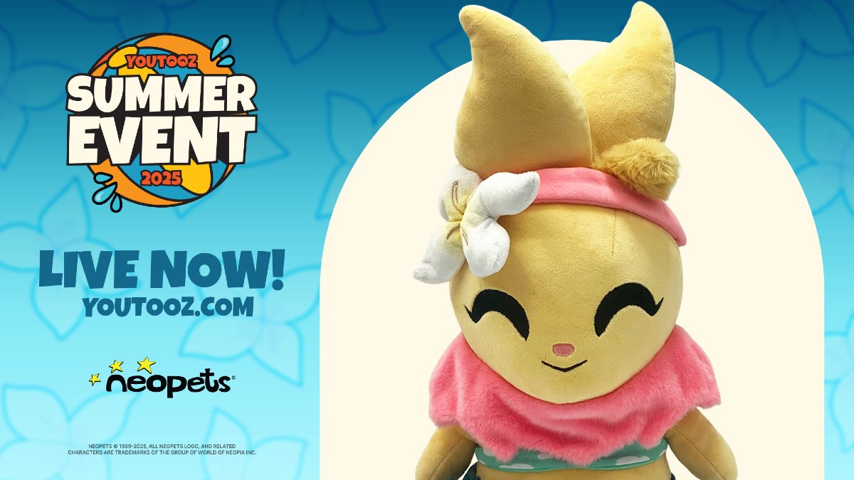 Are you ready for some SUMMERTIME FUN! 🏖️🌺

We've partnered with @Youtooz to bring you this cute Usuki pal to enjoy the sunshine, or even catch some epic swell 🏄

Available for pre-order now! 
☀️ youtooz.com/products/summe…

Check out the awesome Youtooz Summer Event here:
🌴