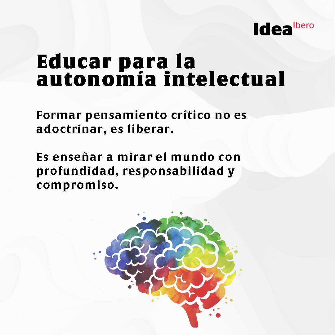 Como docentes, tenemos la oportunidad de formar estudiantes capaces de cuestionar, analizar y actuar con sentido ético.
📌 Visita idea.ibero.mx 
Texto e imagen: <a href="/IDEAIBERO/">IDEA IBERO</a> 
#InnovaciónEducativa #FormaciónDocente #PensamientoCrítico