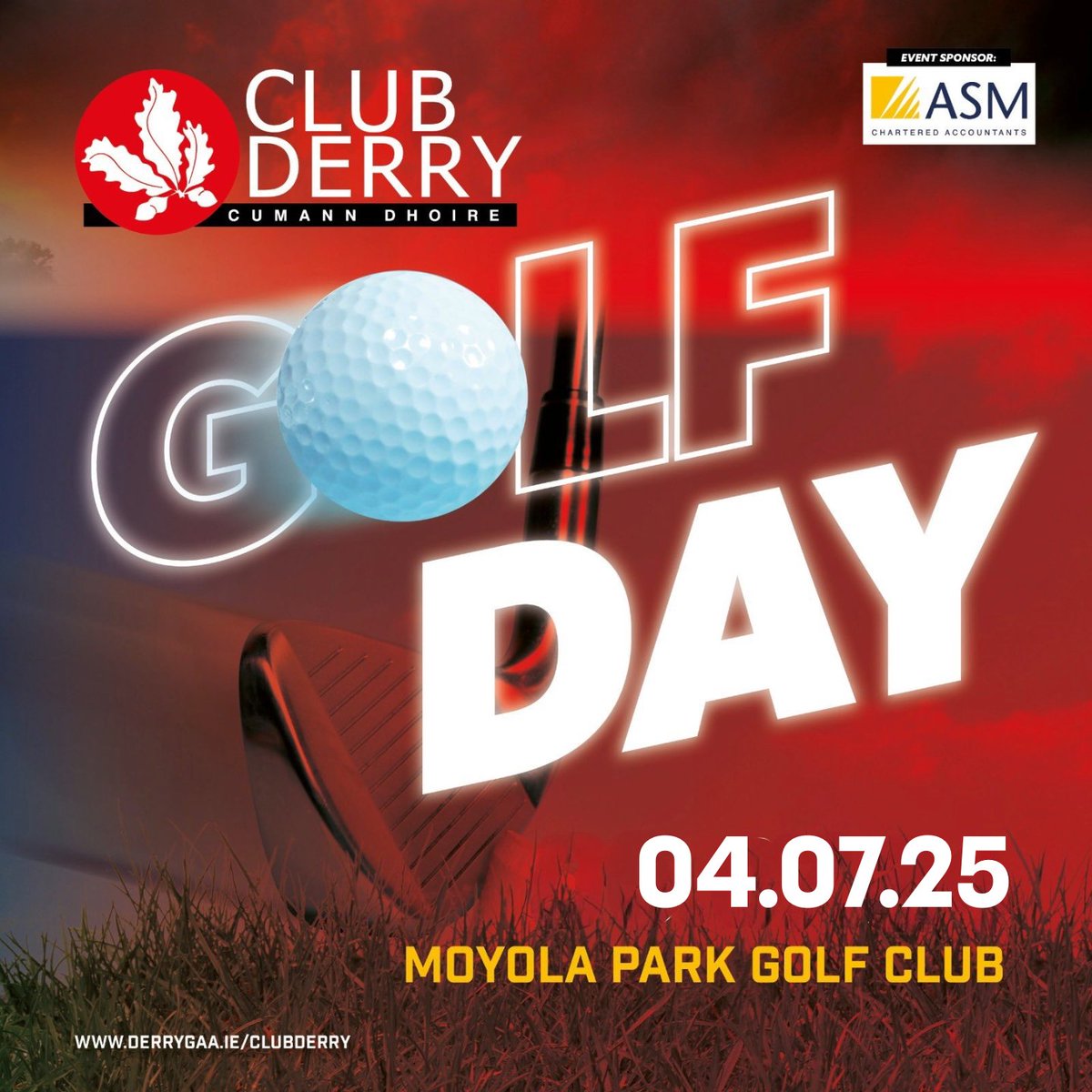 Derry GAA (@doiregaa) on Twitter photo ๐ฆ๐นโณ๏ธ ๐๐๐จ๐ ๐๐๐ฅ๐ฅ๐ฌ ๐๐ข๐๐ ๐๐๐ฌ
Club Derry are hosing their annual Golf Day in Moyola Park Golf Club on July 4th.
To enter a 4 ball (ยฃ200), or sponsor a hole (ยฃ100), please contact any of the Club Derry representatives below:
๐๐๐ง๐ง๐ฎ ๐๐ค๐ช๐๐๐ง๐๐ฎ: 07740877271 ๐ฆ๐นโณ๏ธ ๐๐๐จ๐ ๐๐๐ฅ๐ฅ๐ฌ ๐๐ข๐๐ ๐๐๐ฌ
Club Derry are hosing their annual Golf Day in Moyola Park Golf Club on July 4th.
To enter a 4 ball (ยฃ200), or sponsor a hole (ยฃ100), please contact any of the Club Derry representatives below:
๐๐๐ง๐ง๐ฎ ๐๐ค๐ช๐๐๐ง๐๐ฎ: 07740877271