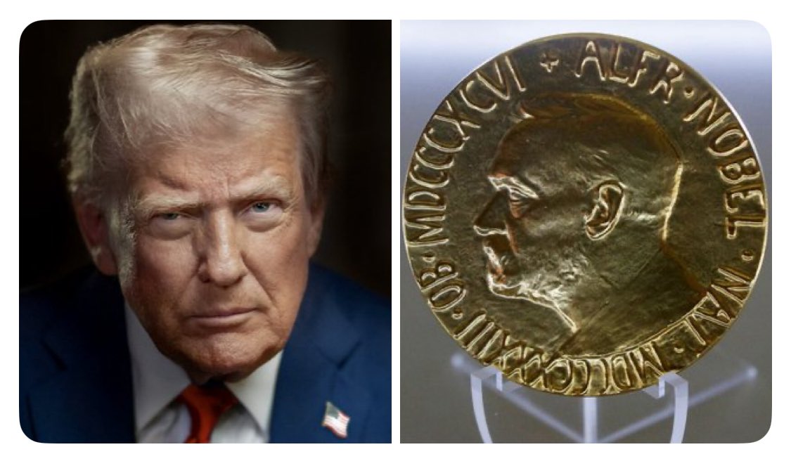 The government of Pakistan has recommended President Trump for the 2026 Nobel Peace Prize for bringing PEACE to Pakistan and India's military stand-off.
<a href="/realDonaldTrump/">Donald J. Trump</a> - no one deserves it more.  

Credit: <a href="/BoLoudon/">Bo Loudon</a>