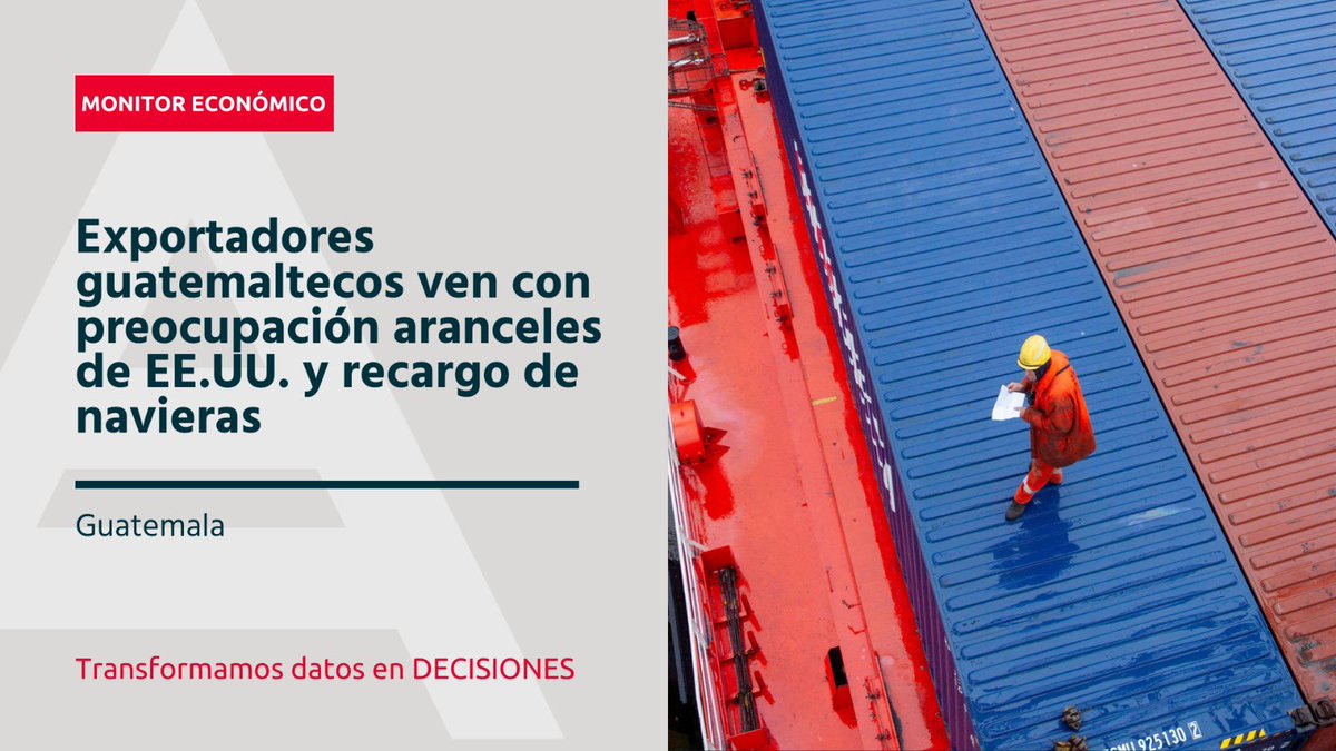 COPADESGT's tweet photo. ⚠️ El conflicto Israel-Irán elevó el precio del petróleo en 4%. Banguat analiza impacto en economía local.
📦 Exportadores guatemaltecos alertan por aranceles de EE.UU. y recargos de navieras: podrían costar al país US$6.5 millones.

#Guatemala #Economía #Petróleo #Exportaciones https://t.co/gLQoveR1Ps