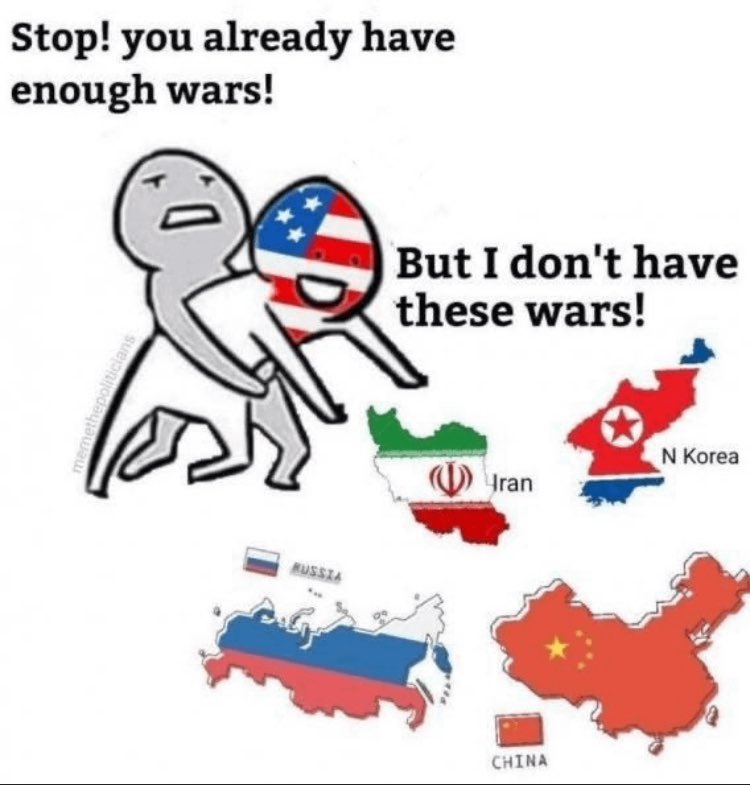 FYI Neocons - just because we are against endless wars does not mean we are Russian bots. 🤦🏻‍♀️ Taking a page from the lib’s playbook is not a good look.