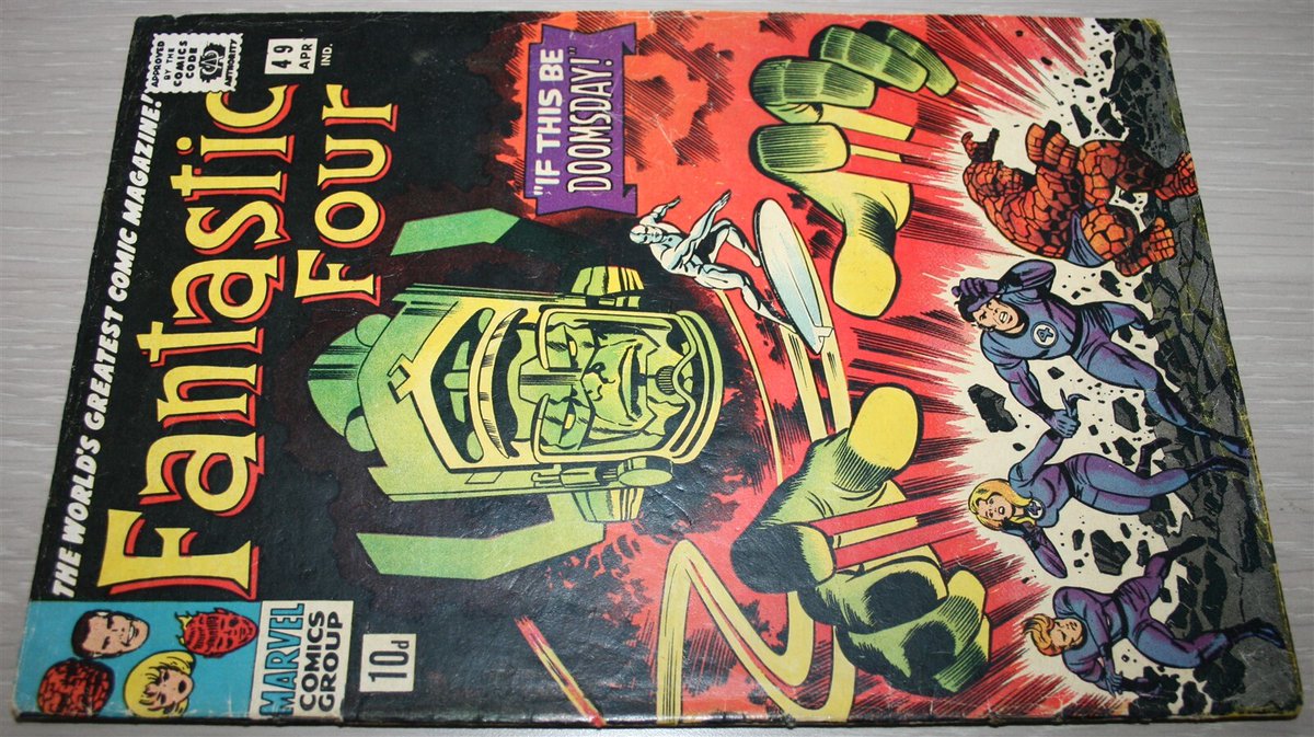 FANTASTIC FOUR #49_APRIL 1966_UNGRADED_2nd APPEARANCE SILVER SURFER &amp; GALACTUS!

Ends Sun 22nd Jun @ 5:53pm

ebay.co.uk/itm/2055603776…

#ad #comics #marvelcomic #imagecomics #DCComics