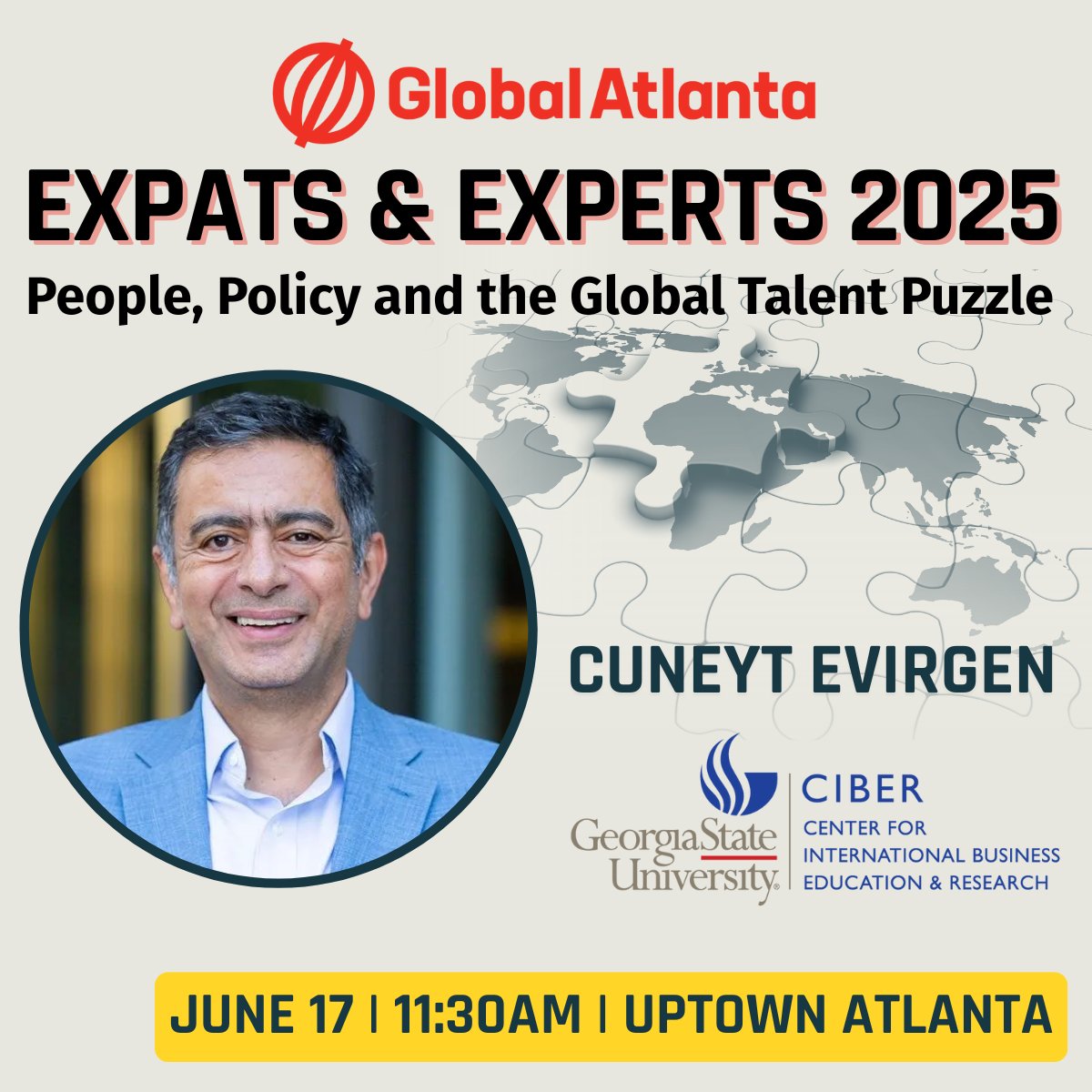 GSU-CIBER (@gsu_ciber) on Twitter photo Honored to speak at Expats & Experts 2025 by <a href="/GlobalAtlanta/">Global Atlanta</a> on June 17 joined by a brilliant faculty member representing our institution on a panel! Our very own faculty member, Cuneyt Evirgen discussed how higher ed + training can drive global talent development. Honored to speak at Expats & Experts 2025 by <a href="/GlobalAtlanta/">Global Atlanta</a> on June 17 joined by a brilliant faculty member representing our institution on a panel! Our very own faculty member, Cuneyt Evirgen discussed how higher ed + training can drive global talent development.