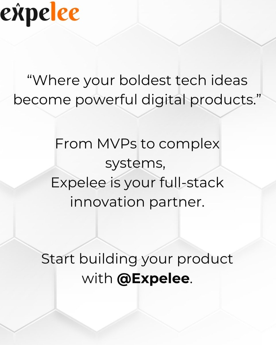 At <a href="/0xExpelee/">Expelee</a>, we believe in turning visionary ideas into powerful digital products.

From MVPs to complex systems, we go beyond just code.

Whether you're a startup or an enterprise looking to innovate, We're the team you've been looking for.