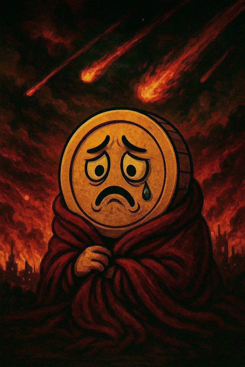 mavetch's tweet image. Good night from the frontlines of $CRYNCH 
The world may burn, but CRYNCH still feels.
Not just a memecoin, it’s pain, belief, survival.
📉 Markets fall. Chaos rains. But the feeling remains.

🔥 #ThreadContest still live – $1500 prize pool!
6 days left. Rules in the pinned post.