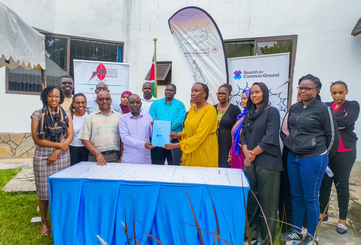 Blue Radio (@blueradioke) on Twitter photo Search for Common Ground and the National Cohesion and Integration Commission (NCIC) have signed an MoU to advance peacebuilding in Kenya.
Aims to prevent conflict, curb hate speech, & promote national unity ahead of the 2027 elections.
<a href="/SFCG_Kenya/">Search for Common Ground Kenya(@SFCG_Kenya)</a> <a href="/NCIC_Kenya/">NCIC Kenya</a> Search for Common Ground and the National Cohesion and Integration Commission (NCIC) have signed an MoU to advance peacebuilding in Kenya.
Aims to prevent conflict, curb hate speech, & promote national unity ahead of the 2027 elections.
<a href="/SFCG_Kenya/">Search for Common Ground Kenya(@SFCG_Kenya)</a> <a href="/NCIC_Kenya/">NCIC Kenya</a>