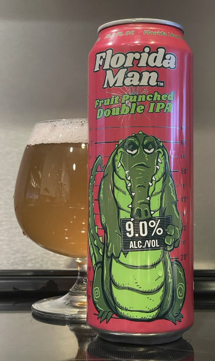 One more of these and I would probably take a gator on a road trip, in true Florida Man fashion.  (That's a thing that actually happened.) #LongBeerFriday 🍻