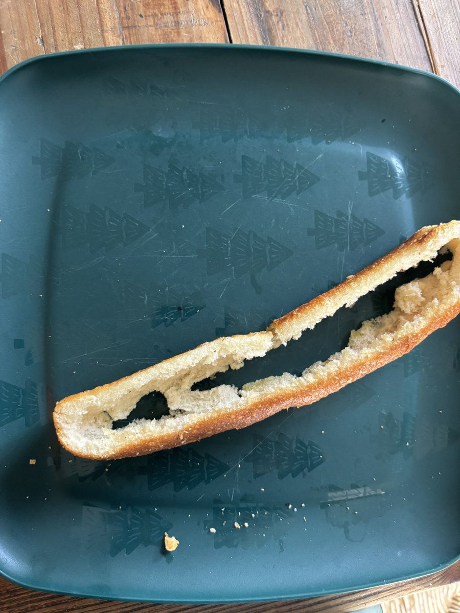 Impressive work by my 5 year old on this breadstick