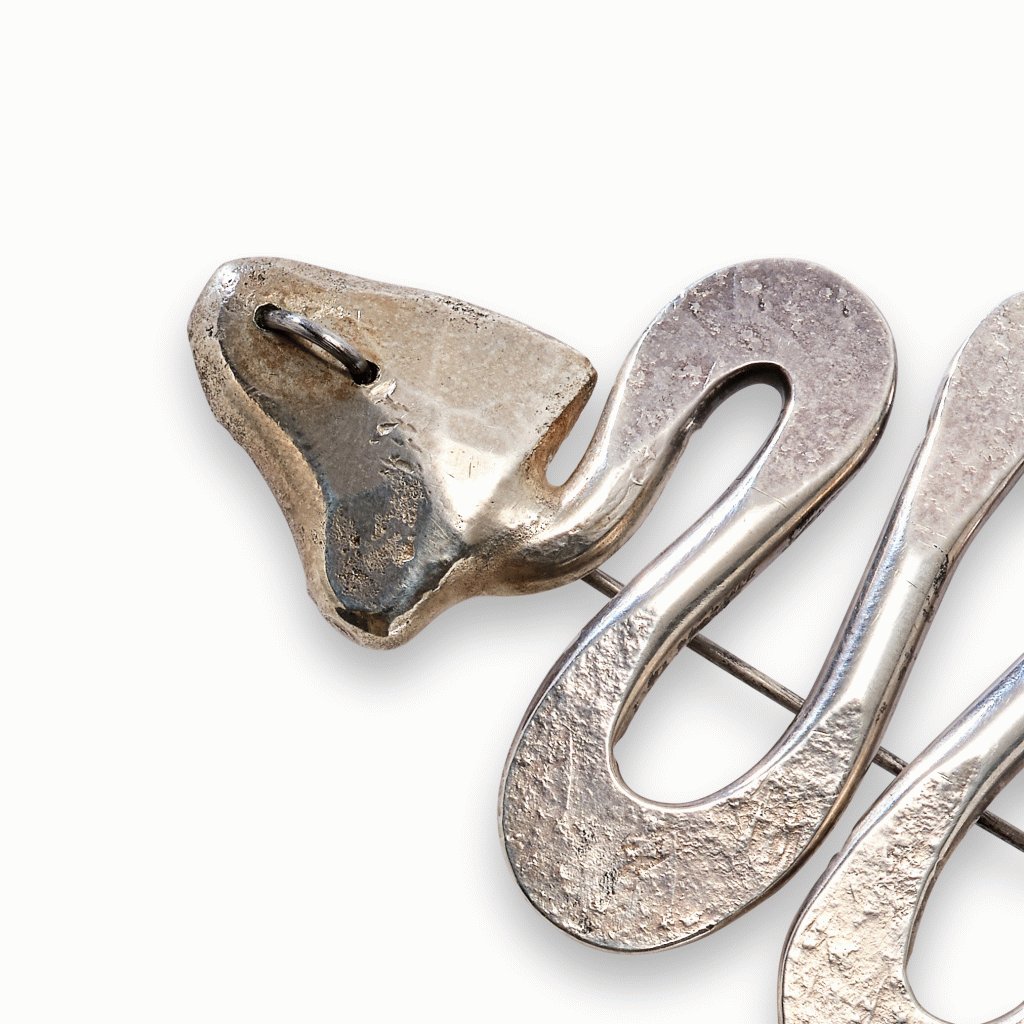 This gorgeous silver #Bertoia #brooch sold in 2022. Take the dragon energy and go have a great weekend!