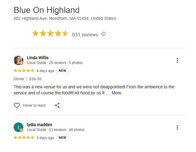 Frugal Finance (@frugalfinanced) on Twitter photo More 5 Star Reviews of <a href="/BlueOnHighland/">Blue on Highland</a> from Google Verified Local Guides!
Take The Tour And Order More: blueonhighland.com/needham-needha…
A BEST FEAST IN THE EAST Award Winner!
#Restaurant #Restaurants2025 #Restaurants #Dining #Foodie More 5 Star Reviews of <a href="/BlueOnHighland/">Blue on Highland</a> from Google Verified Local Guides!
Take The Tour And Order More: blueonhighland.com/needham-needha…
A BEST FEAST IN THE EAST Award Winner!
#Restaurant #Restaurants2025 #Restaurants #Dining #Foodie