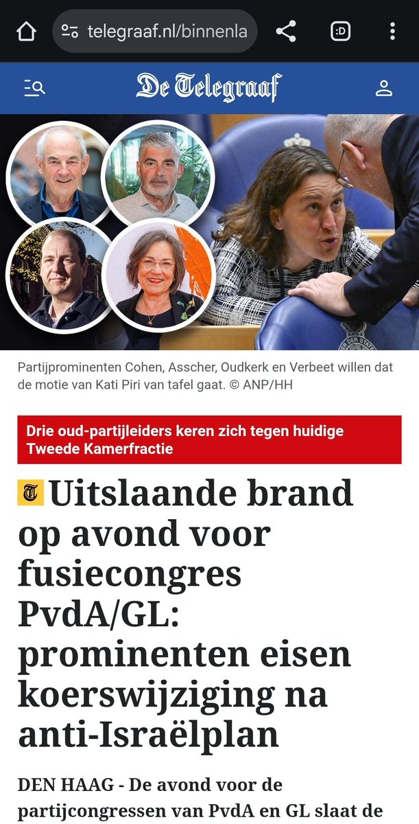 Totaal overdreven. In mijn GL bubbel  gaat het over hele andere moties 😅