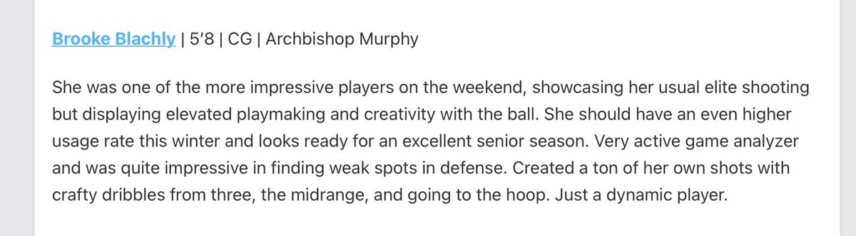 Brooke Blachly (@brookeblachly) on Twitter photo Thank you <a href="/PGHWashington/">Prep Girls Hoops Washington</a> <a href="/RemoHoops/">Ryan “Remo” Morgan</a> for the write up from last weekend. Thank you <a href="/PGHWashington/">Prep Girls Hoops Washington</a> <a href="/RemoHoops/">Ryan “Remo” Morgan</a> for the write up from last weekend.