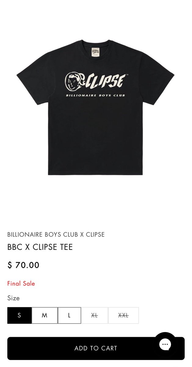 CLIPSE X BBC look like they restocked get em while you can 
BBCICECREAM.COM