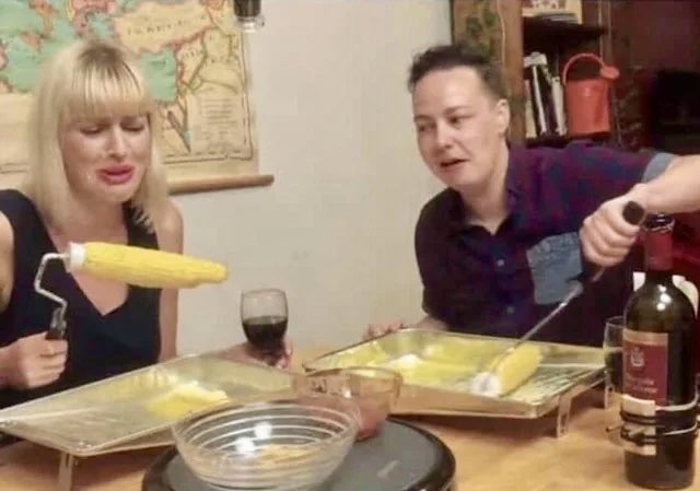 Fellas, take your girl on one of those dates where they eat corn on the cob the right way.