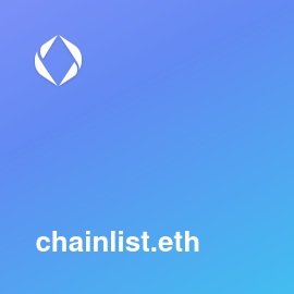 chainlist.eth bought for 2.00 WETH (4,795.10 USD) on Opensea  #ENS #Web3Names #EnsNames  

opensea.io/assets/ethereu… 

Claim NFT Platform's Airdrop 🎁 <a href="/Freeexyz/">Freee.xyz</a>