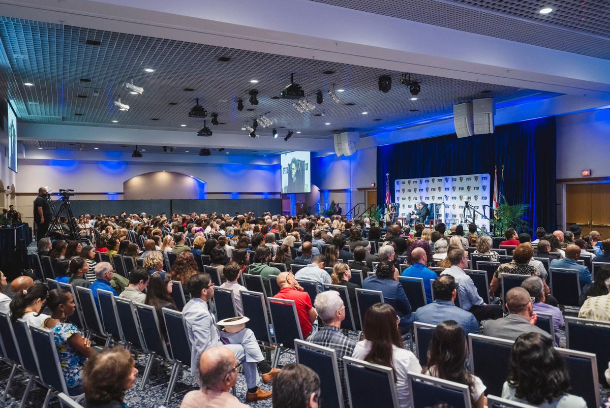 FIUPresident's tweet image. Today, I launched the FIU Presidential Speaker Series with renowned professors Dr. Robert P. George and Dr. Cornel West.
Thank you for a robust discussion around academic freedom and civil discourse in higher education.