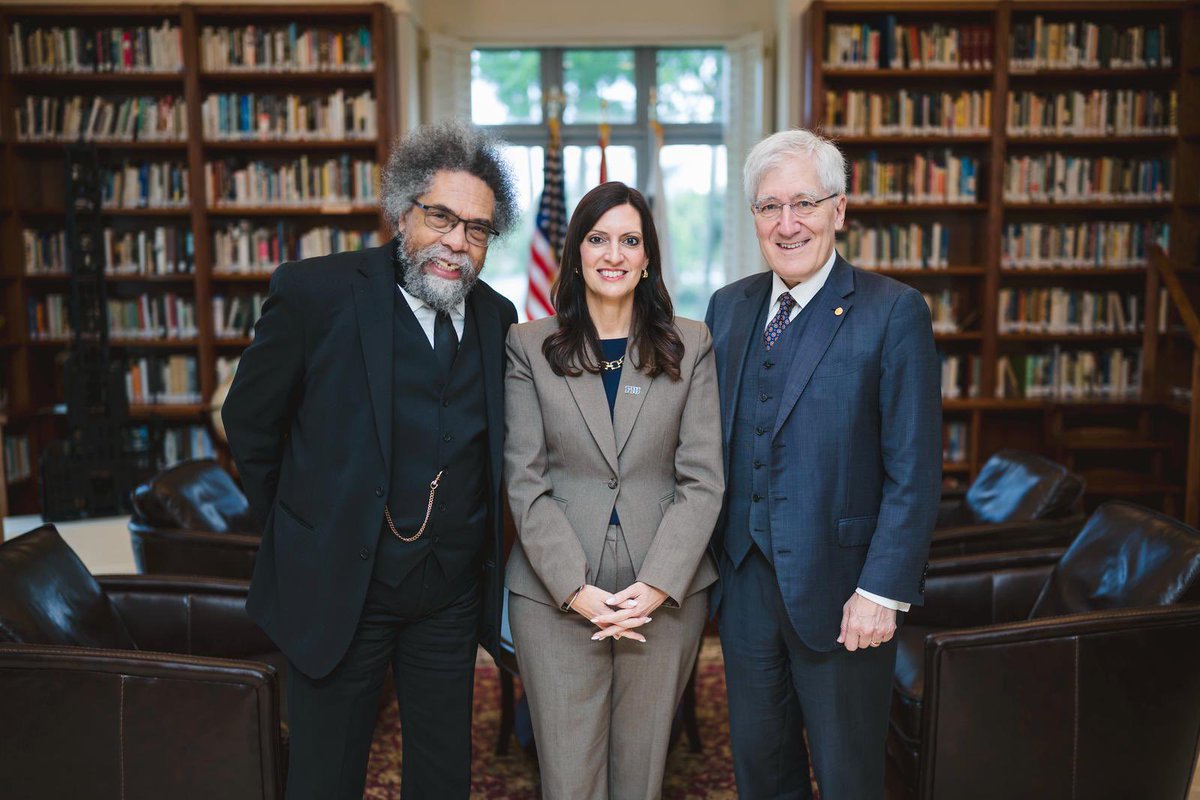 FIUPresident's tweet image. Today, I launched the FIU Presidential Speaker Series with renowned professors Dr. Robert P. George and Dr. Cornel West.
Thank you for a robust discussion around academic freedom and civil discourse in higher education.