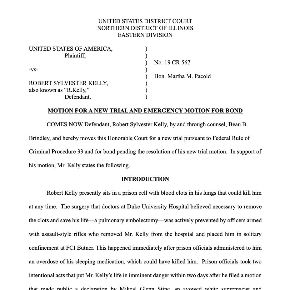 Caitlyn Rosen (@rosencaitlyn) on Twitter photo R Kelly asks for a new trial, just a day after a federal judge ruled against his motion for home detention <a href="/CourthouseNews/">Courthouse News</a> R Kelly asks for a new trial, just a day after a federal judge ruled against his motion for home detention <a href="/CourthouseNews/">Courthouse News</a>