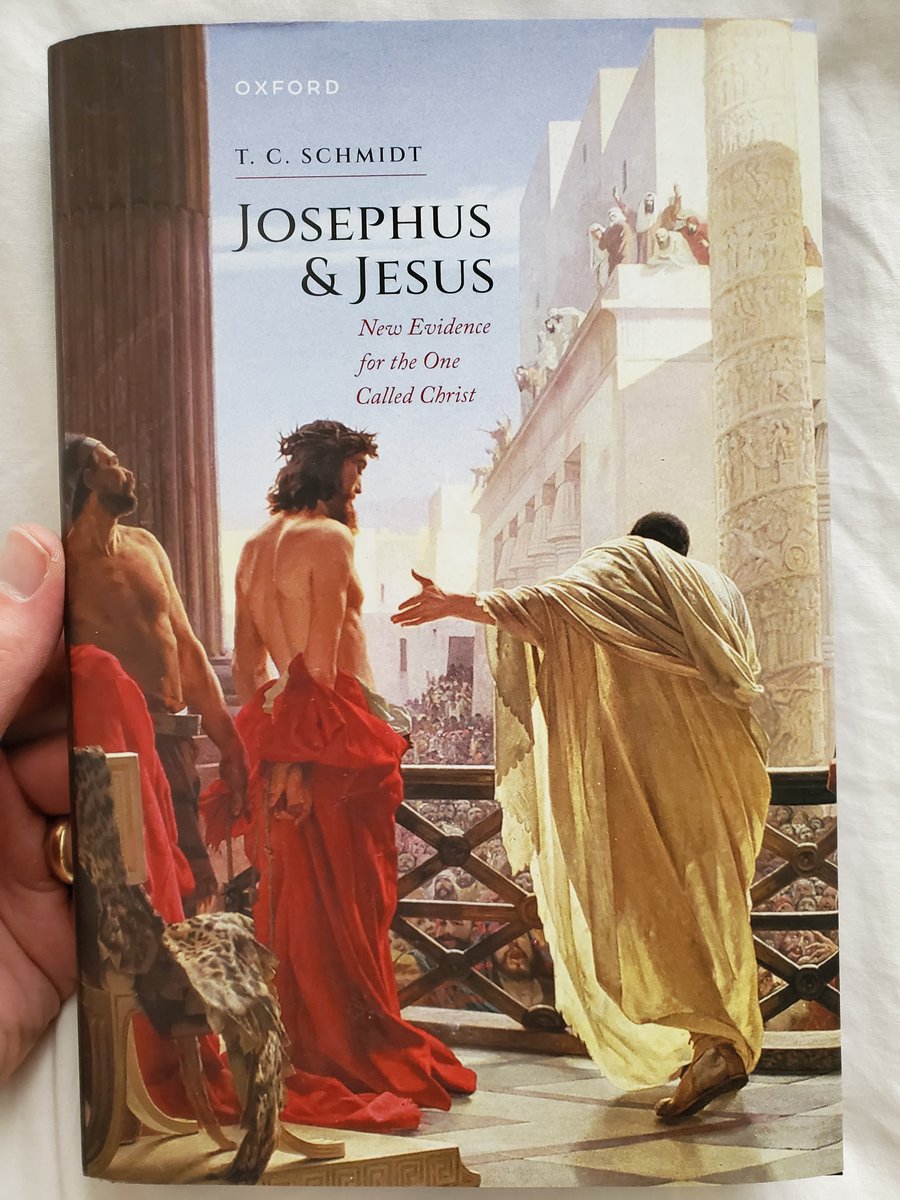 ProfTCSchmidt's tweet image. My book arrived today, first time I've held it in my hands! @OxUniPress @OUPAcademic
Get the free pdf at josephusandjesus.com
