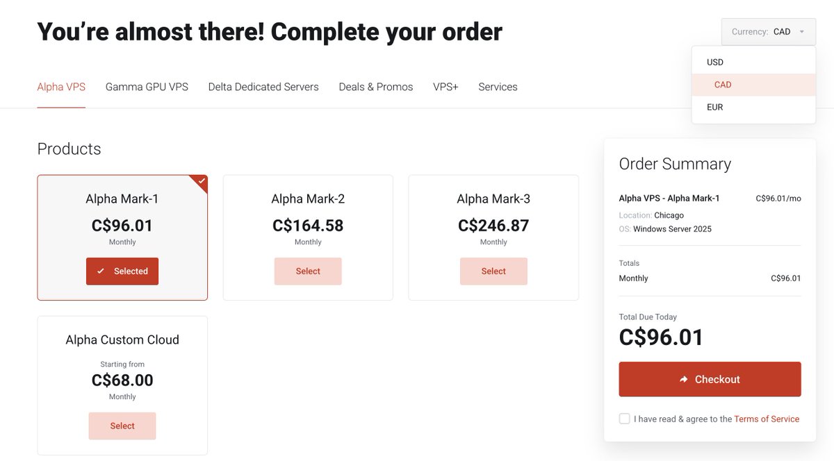 ChartVPS's tweet image. Good news! We now accept Canadian Dollars and Euros in addition to USD, helping our Canadian and European friends avoid those pesky credit card FX fees.