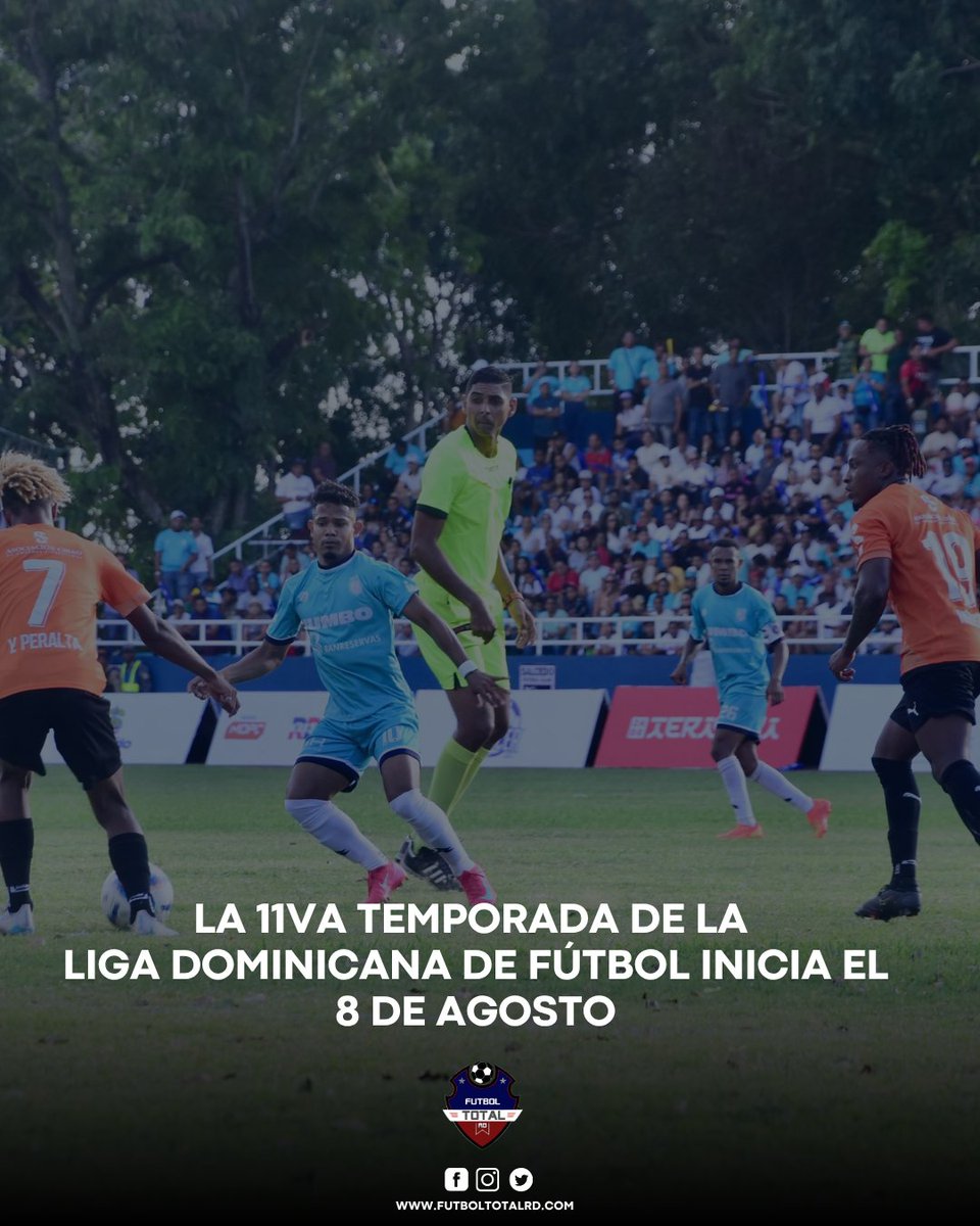 ¡Atención, fanáticos del fútbol! ⚽🇩🇴 La LDF 2025 ya tiene fecha: ¡Arranca el 8 de agosto!

Serán 10 clubes batallando por el título, incluyendo el regreso de Jarabacoa FC y el debut de Salcedo FC. 

#LDF #FútbolDominicano #LDF2025