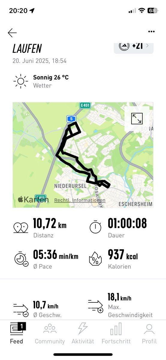 Peter_der_Bayer's tweet photo. 20.06. und der 17. 10k-Lauf des Jahres 2025. ✅ Wieder wie geplant unter einer Stunde. 😉 17/36 #fitforfun #running 🏃🏻‍♂️🏃🏻‍♂️ https://t.co/ghuriO8hBK