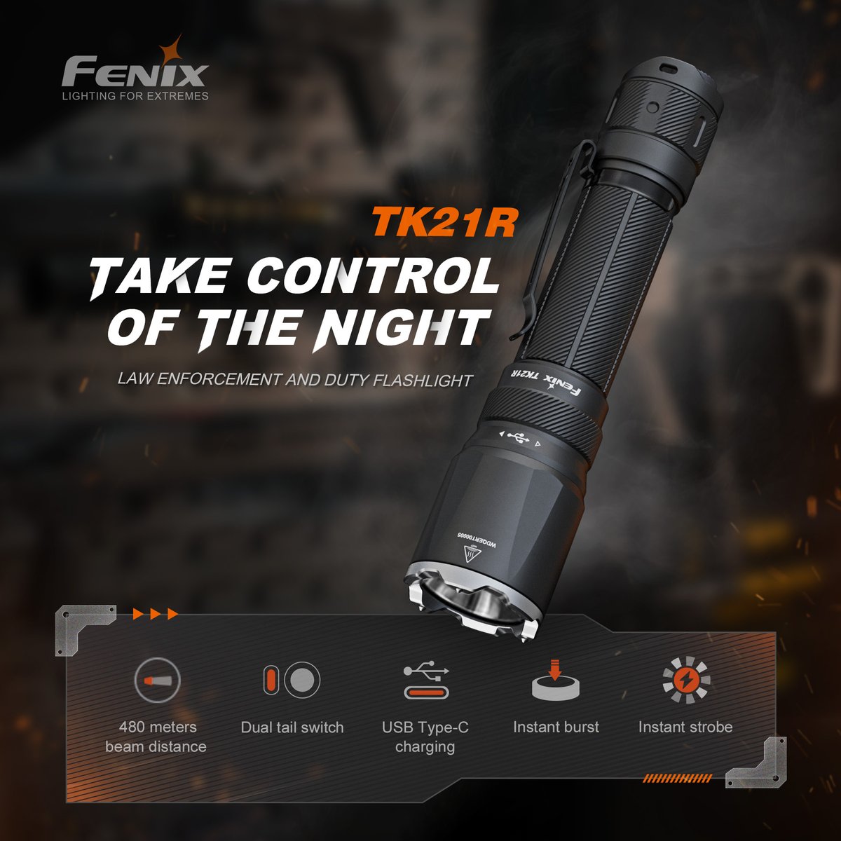 FenixLinternas's tweet image. 🔦 La Fenix TK21R ofrece hasta 3600 lúmenes y 480 m de alcance.
Carga rápida USB-C, doble interruptor táctico, cuerpo de aluminio y resistencia IP68.
Ideal para uso táctico y profesional.
Visita: bit.ly/4ncEcA6